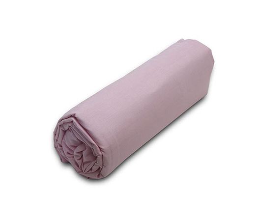 Μονόχρωμο Σεντόνι Με Λάστιχο Διπλό Ροζ 13-Softhome