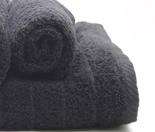 Πετσέτα Προσώπου Πενιέ 100% Βαμβάκι Black 21 Dory (50cm x 100cm) Sunshine