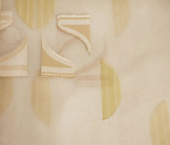 Κουρτίνα με το Μέτρο Οργάντζα Φιλ Κουπέ Ιβουάρ-236-Softhome