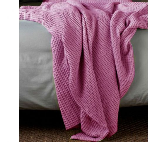 Κουβέρτα Πικέ Υπέρδιπλη Ροζ-Softhome